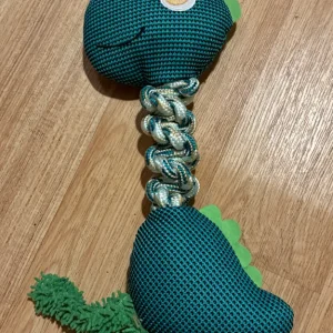 Speelgoed dino met touw