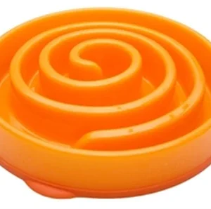 Merkloos Slo-Bowl Feeder Mini Coral Spiraal Oranje