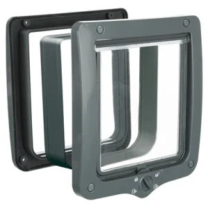 Trixie 4-Weg Kattenluik Xl Met Tunnel Grijs