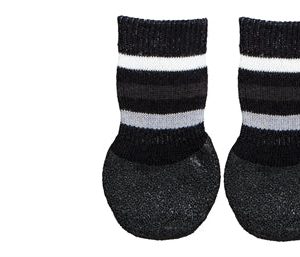 Trixie Hondensokken Anti-Slip Met Rubberlaag Rondom Zwart