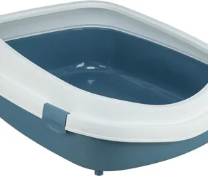 Trixie Kattenbak Primo Met Rand Blauw / Wit