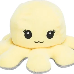Trixie Octopus Omkeerbaar Pluche Grijs / Geel