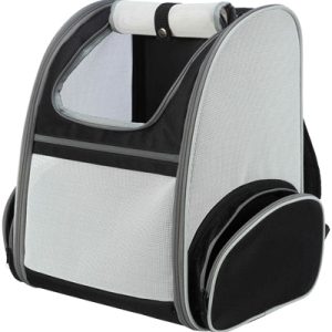 Trixie Hondentas Rugtas Chloe Lichtgrijs / Zwart