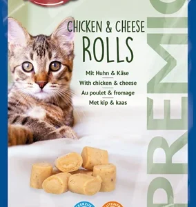 Trixie Premio Kip & Kaas Rolletjes Voor Katten Glutenvrij