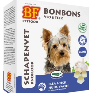 Bf Petfood Schapenvet Mini Bonbons Knoflook