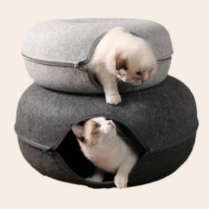 2-in-1 Donut Tunnel Bed voor Katten