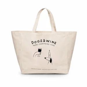 Weekend Tote Bag - Dogs & Wine Make Everything Fine