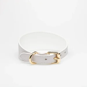 Witte Brede Hondenhalsband